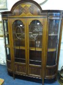 Edwardian Mahogany Inlaid Display Cabinet