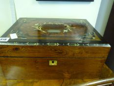 Mahogany Inlaid Writing Box