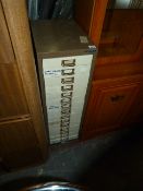 Bisley 15 Drawer Coffee & Cream Filing Cabinet