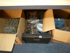 3 Boxes of Glassware
