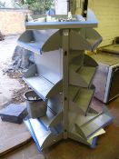 3 Sided Mobile Shop Gondola Display Unit