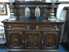 Edwardian Carved Oak Sideboard