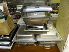 3 Stainless Steel Chaffing Dishes