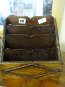 Oak Deco Letter Rack