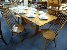 Ercol Extending Dining Table & 4 Chairs