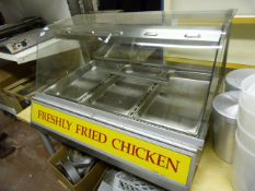 Heated Fried Chicken Counter Top Display