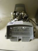 Tray Containing Stainless Steel Cutlery