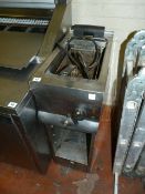 Electric Single Basket Single Compartment Fryer on Stand