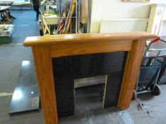 Pine Fire Surround + Marble Hearth