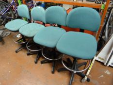4 Draughtman Chairs (Green)