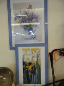 2 Framed Flower Prints