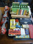 2 Trays of Vintage Toys