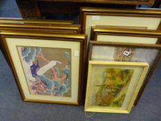*8 Gilt Framed Prints