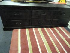 Dark Brown Crocodile Skin Covered Sideboard