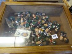 Display Cabinet containing Collectable Footballers
