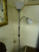 Silver Coloured Uplighter