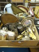 Box of Bric-a-Brac & Box of Plated Ware
