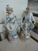 2 Bisque Figurines - 1 AF