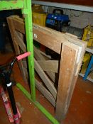 Pair of Folding Wood Trestles
