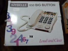 Mybelle 650 Big Button Telephone