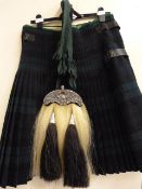Black Watch Kilt with Sporran