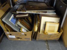 2 Boxes of Framed Prints