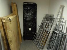 *Assorted Tubular Framed Silver Bed Heads & Feet