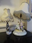 2 Vintage Table Lamps with Shades