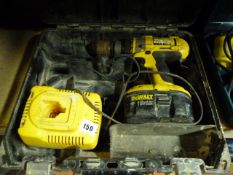 Dewalt Cordless Drill with Charger in Carry Case