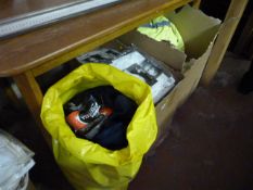 *2 Boxes & A Bag containing Personal Protective Equipment - Disposable Overalls - High Visability