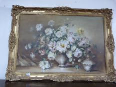 Ornate Gilt Framed Oil on Canvas Depicting Still Life