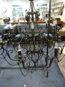 17 Light Black Decorative Hanging Chandelier