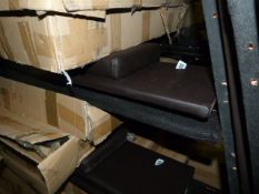 *Furnisho Faux Brown Leather Bed Comprising of Bed Head - Foot & Side Rails