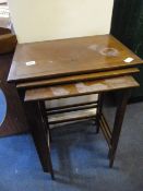 Mahogany Nest of 3 Tables