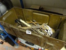 Amunition Box Containing Engineer's Tools