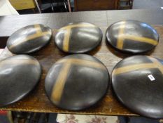 6 Circular Ceramic Wall Hangings