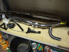 Pair of Harley Davidson Stainless Steel Exhaust Pipes