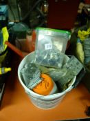 Box Containing Fixings - Joist Hangers - Watering Can & Petrol Can