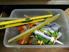 Assorted Gardening Attachment - Hose Pipe Fittings - Electric Staple Gun - Spirit Levels etc