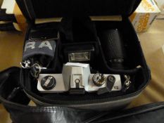 Cobra Camera Tripod & Praktica Camera with Accessories