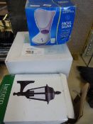 3 Light Fittings & Facial Sauna