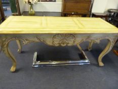Large Pine Effect Hall Table
