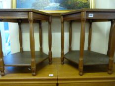 2 Glass Topped Occasional Tables