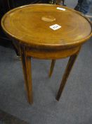 Mahogany Circular Occasional Table