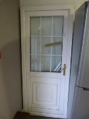 White UPVC Door & Surround