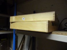 2 Plywood Storage Boxes