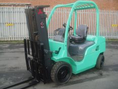 *Mitsubishi FD25N 2500kg Diesel 3.3Metre Full Free Lift Side Shift