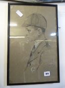 Pencil Drawing of A School Boy