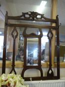 Edwardian Wall Mounted Hat & Coat Stand