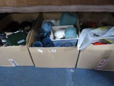 3 Boxes of Bric-a-Brac including Cutlery - China & Glassware